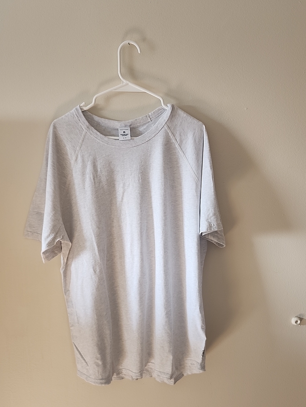 Reigning Champ Light Gray Short Sleeve Crew T-Shirt